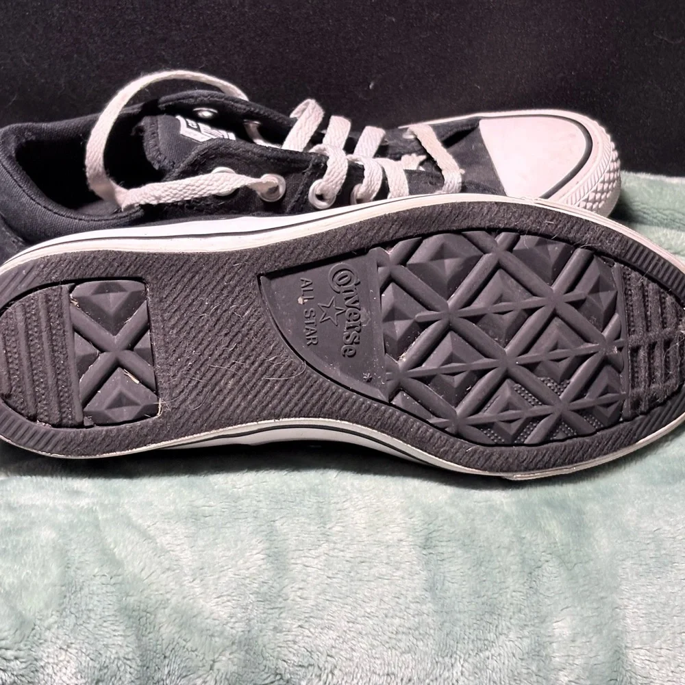 Converse Black and White Canvas Shoes - Picture 3 of 3